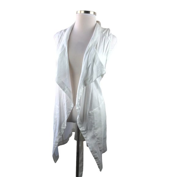 New Lane Bryant Drape Front Long Vest Jacket Cloth Tie Belt Plus Size 26/28 - Picture 3 of 6
